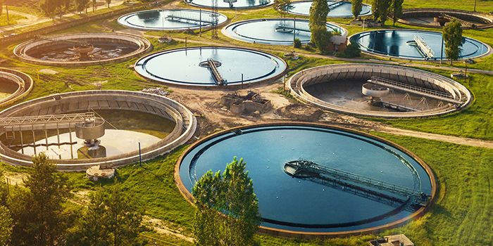 Water treatment plant, representing mobilisation and delivery